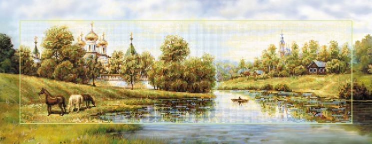 БС-029 Алмазная мозаика (кругл) Наследие "Родное место"