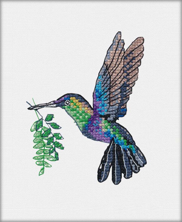 1227 Набор для вышивания ОВЕН "Радужная птичка"