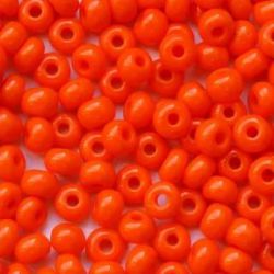 93140 Бисер красно-оранжевый натуральный (Preciosa)