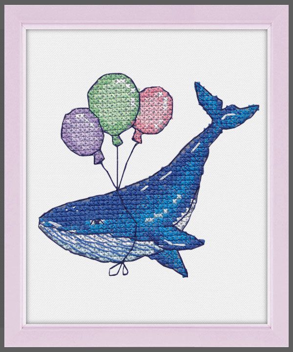 1228 Набор для вышивания ОВЕН "Кит"