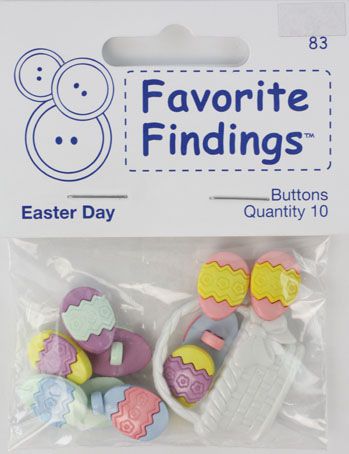Пуговицы "Favorite Findings" "Пасха" 11-30 мм, 10 шт.