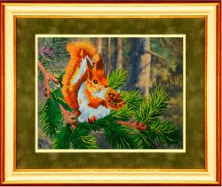 L-0012 "Рыжая шалунья" (Рисуем иглой)