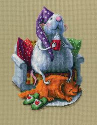 М796 Набор для вышивания РТО "Кто в доме хозяин?"