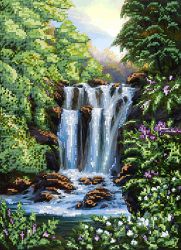 КБ-181 Схема для вышивания бисером ТМ Наследие "Весенний водопад"