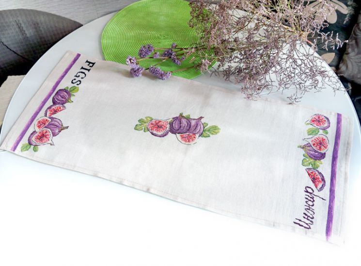 21.003.09 Набор для вышивания скатерти Марья Искусница "Инжир"