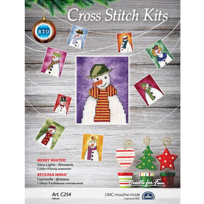 С254 Набор для вышивания РТО "Весёлая зима"
