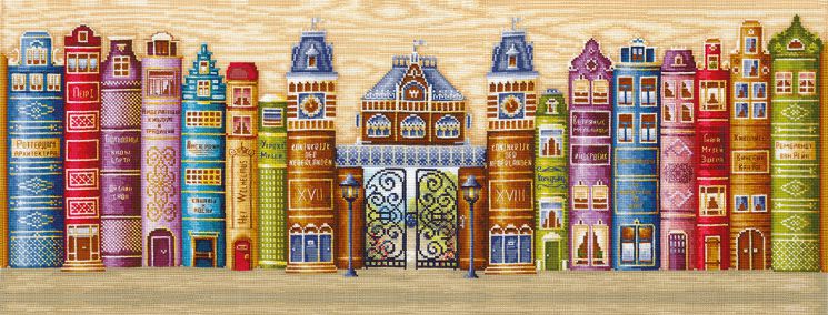 Набор для вышивания крестом СДЕЛАЙ СВОИМИ РУКАМИ "Королевство книг" К-30