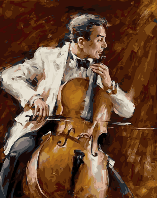 Картина по номерам Paintboy "Виолончелист" RSB1053