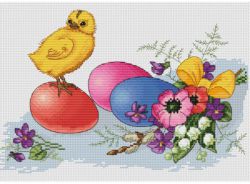 120-14 Яркие краски Пасхи (Белоснежка)