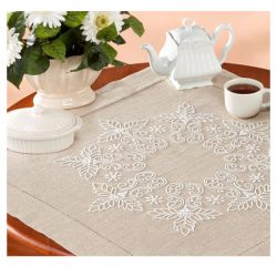 11509-BP07 Дорожка "Белый ажур" 50х110 (Duftin)