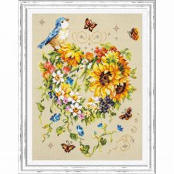 100-141 Набор для вышивания ЧУДЕСНАЯ ИГЛА "Вдохновение сердца"