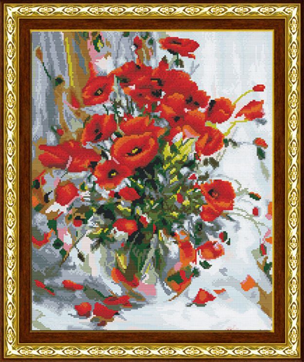 Алмазная мозаика Color Kit "Букет маков" MO003