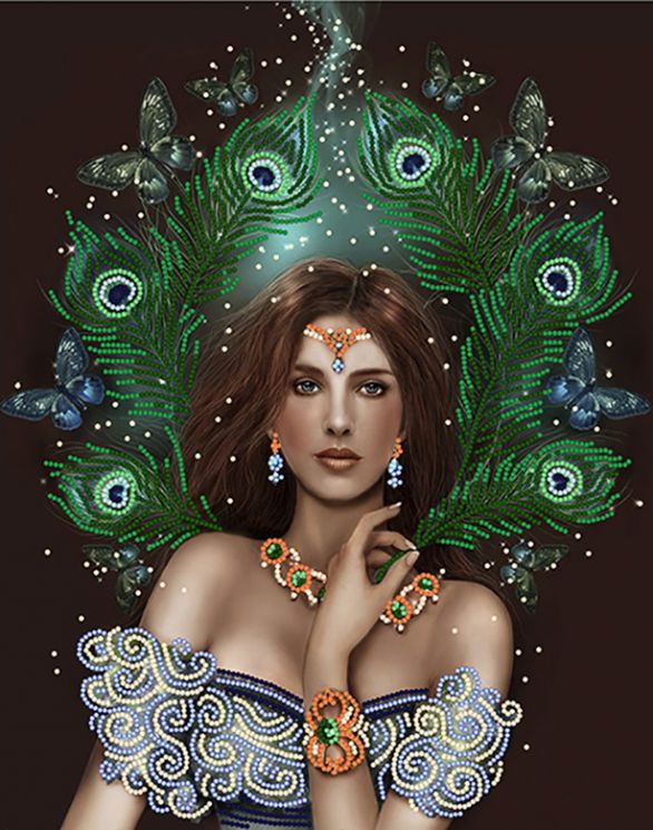 КБ-309 Схема для вышивания бисером ТМ Наследие "Царица"