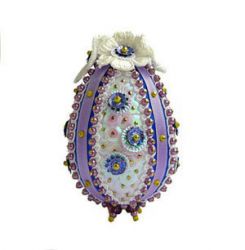 Набор для изготовления декоративного яйца ФИЛИГРИС "Лесная фиалка", 9 см, FS-041