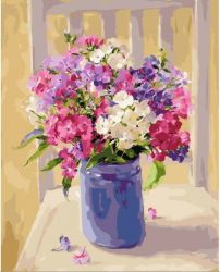 МСА395 Картина по номерам Paintboy "Букетик флоксов"