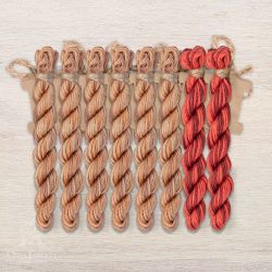 НМул-ВК184-2282 Набор ниток OwlForest для схемы «Винтажная кухня» (ПНК) 28 каунт в 2 нити