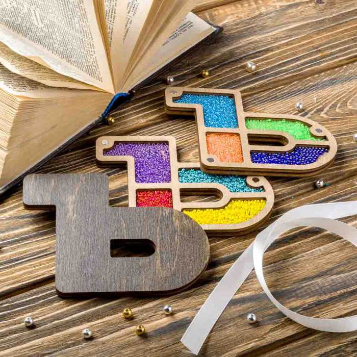 Органайзер для бисера "Алфавит" ВОЛШЕБНАЯ СТРАНА,  FLZB-154(Ъ), 11,5х9см