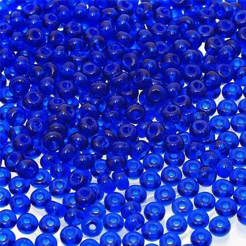 Бисер Preciosa светло-синий прозрачный ультрамарин прозрачный