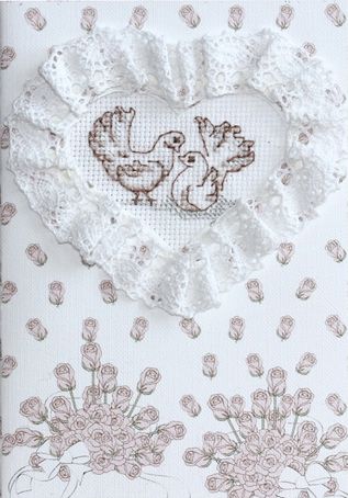 (S)F-6 Набор для изготовления открытки Luca-S "Голуби"