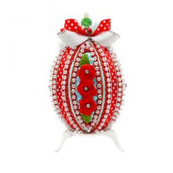 Набор для изготовления декоративного яйца ФИЛИГРИС "Нарядный горошек", 11 см, FS-148