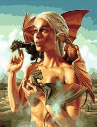 MCA1272 Картина по номерам "Как приручить дракона",  40х50 см