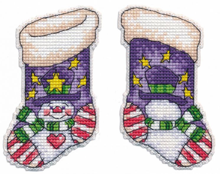 1261 Набор для вышивния Овен "Елочная игрушка.Сапожок"