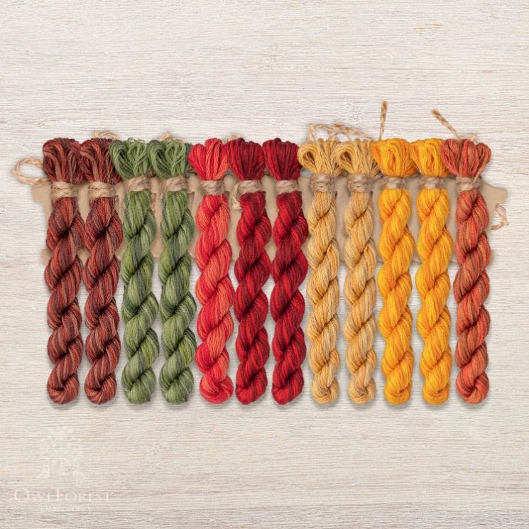 Набор ниток OwlForest для схемы «Летучий корабль. День» (DMC) 28 каунт в 2 нити НМул-ЛКД209-3282