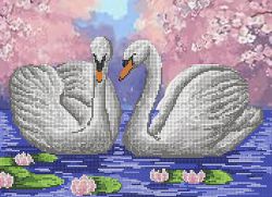 КБ-219 Схема для вышивания бисером ТМ Наследие "Цветущий пруд"