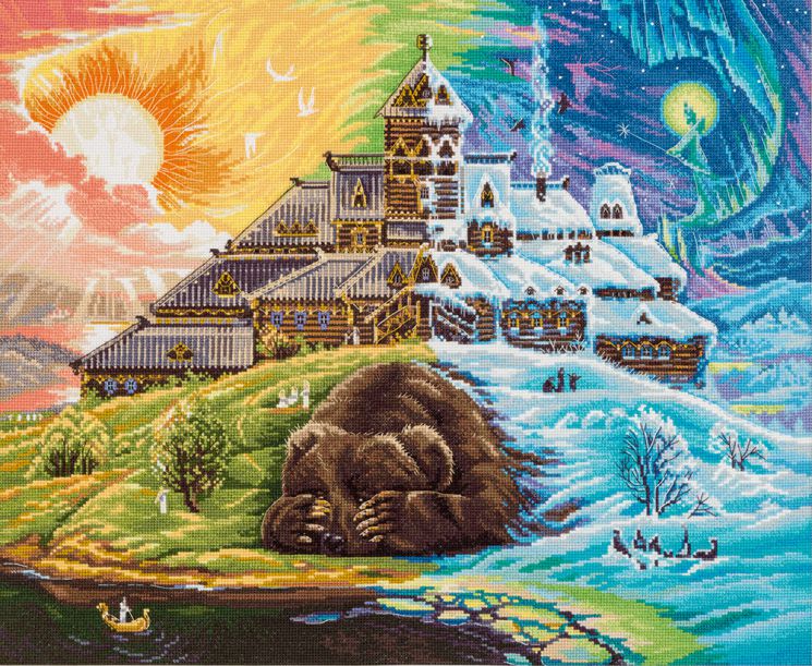  Набор для вышивания крестом PANNA "Пробуждение" Ж-1841